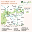 Wandelkaart - Topografische kaart 146 OS Explorer Map Dorking, Box Hill, Reigate | Ordnance Survey