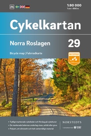 Fietskaart 29 Cykelkartan Norra Roslagen north | Norstedts