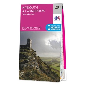 Wandelkaart - Topografische kaart 201 Landranger Plymouth & Launceston, Tavistock & Looe | Ordnance Survey