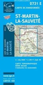 Wandelkaart - Topografische kaart 2731E St.Martin-la Sauveté | IGN - Institut Géographique National