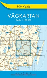 Wegenkaart - landkaart 109 Vägkartan Växjö Vaxjo | Lantmäteriet