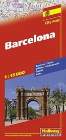 Stadsplattegrond City Map Barcelona | Hallwag