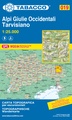 Wandelkaart 019 Alpi Giulie Occidentali - Tarvisiano | Tabacco Editrice