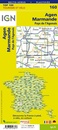 Fietskaart - Wegenkaart - landkaart 160 Marmande - Agen - Périgord | IGN - Institut Géographique National