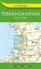 Wandelkaart - Topografische kaart 513 Terrängkartan Båstad | Lantmäteriet
