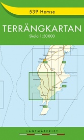 Wandelkaart - Topografische kaart 539 Terrängkartan Hemse | Lantmäteriet