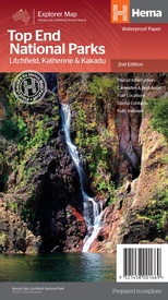 Wegenkaart - landkaart Explorer Map Top End National Parks Kakadu, Litchfield and Nitmiluk | Hema Maps