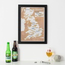 Scratch Map Bier Brouwerijen Groot-Brittannië Collect & Scratch | Maps International