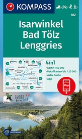 Wandelkaart 182 Isarwinkel - Bad Tölz - Lenggries | Kompass