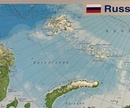 Reliëfkaart Rusland met voelbaar 3D reliëf 77 x 57 cm | GeoRelief