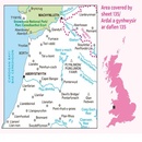 Wandelkaart - Topografische kaart 135 Landranger Aberystwyth & Machynlleth | Ordnance Survey