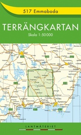 Wandelkaart - Topografische kaart 517 Terrängkartan Emmaboda | Lantmäteriet