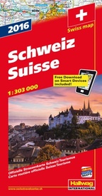 Opruiming - Wegenkaart - landkaart Schweiz - Zwitserland | Hallwag