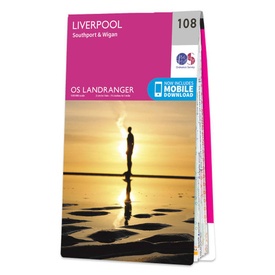 Wandelkaart - Topografische kaart 108 Landranger Liverpool, Southport & Wigan | Ordnance Survey