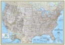 Wandkaart USA - Verenigde Staten, politiek, 110 x 77 cm | National Geographic Wandkaart USA - Verenigde Staten Political, 110 x 77 cm | National Geographic