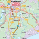 Fietskaart Cycle Map South Coast East | Sustrans