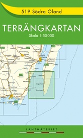 Wandelkaart - Topografische kaart 519 Terrängkartan Södra Öland | Lantmäteriet