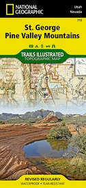 Wandelkaart 715 Topographic Map Guide St. George, Pine Valley Mountain | National Geographic