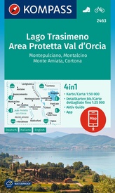 Wandelkaart 2463 Lago Trasimeno - Area Protetta Val d'Orcia | Kompass