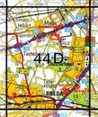 Topografische kaart - Wandelkaart 44D Oosterhout | Kadaster