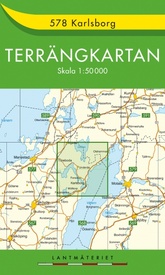 Wandelkaart - Topografische kaart 578 Terrängkartan Karlsborg | Lantmäteriet