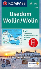 Wandelkaart 738 Usedom - Wollin/Wolin | Kompass
