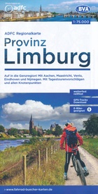 Fietskaart ADFC Regionalkarte Provinz Limburg - provincie Limburg | BVA BikeMedia