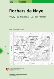 Wandelkaart - Topografische kaart 262 Rochers de Naye | Swisstopo