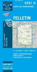Wandelkaart - Topografische kaart 2331O Felletin | IGN - Institut Géographique National