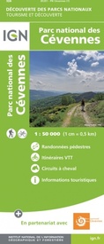 Wandelkaart - Fietskaart Parc National de Cevennes | IGN - Institut Géographique National
