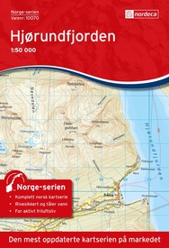 Wandelkaart - Topografische kaart 10070 Norge Serien Hjørundfjorden | Nordeca