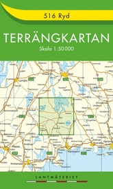Wandelkaart - Topografische kaart 516 Terrängkartan Ryd | Lantmäteriet