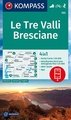 Wandelkaart 103 Le Tre Valli Bresciane | Kompass
