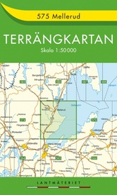 Wandelkaart - Topografische kaart 575 Terrängkartan Mellerud | Lantmäteriet