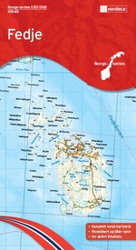 Wandelkaart - Topografische kaart 10045 Norge Serien Fedje | Nordeca