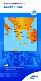 Wegenkaart - landkaart ANWB wegenkaart Europa 4 Griekenland | ANWB Media
