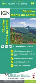Wandelkaart - Fietskaart 16 Cézallier – Monts du Cantal | IGN - Institut Géographique National