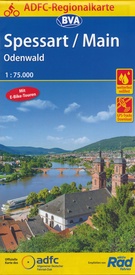 Fietskaart ADFC Regionalkarte Spessart - Main - Odenwald | BVA BikeMedia