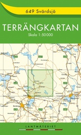 Wandelkaart - Topografische kaart 649 Terrängkartan Svärdsjö | Lantmäteriet