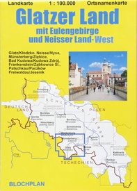 Wegenkaart - landkaart Glatzer Land | Blochplan
