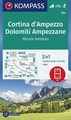 Wandelkaart 654 Cortina d'Ampezzo - Dolomiti Ampezzane | Kompass