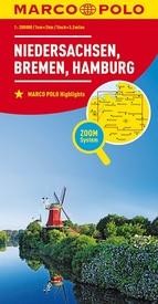 Wegenkaart - landkaart D3 Niedersachsen Bremen Hamburg | Marco Polo