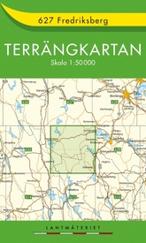 Wandelkaart - Topografische kaart 627 Terrängkartan Fredriksberg | Lantmäteriet