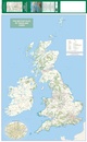 Spoorwegenkaart The British Isles by Train and Ferry | Cosmographics
