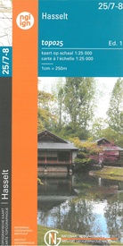 Wandelkaart - Topografische kaart 25/7-8 Topo25 Hasselt  | NGI - Nationaal Geografisch Instituut
