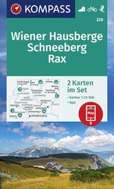 Wandelkaart 228 Wiener Hausberge - Schneeberg - Rax | Kompass
